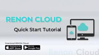 Renon Cloud - Quick Start Tutorial - For end-users