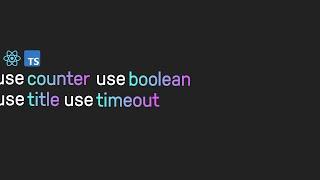 REACT HOOKS делаем хуки use counter, use title, use boolean, use timeout