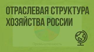 Отраслевая структура хозяйства России. Видеоурок по географии 9 класс