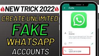 How to create unlimited fake WhatsApp account without original phone number ?