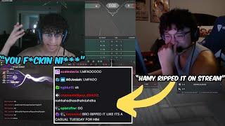 Shanks Reacts To HAMY RIPPING IT On Stream..