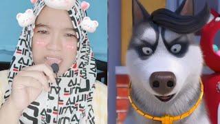 SI MOCO JAGO MENEBAK | FUNNY DUBBING GADIS NAURA OFFICIAL #shorts #lucu #viral