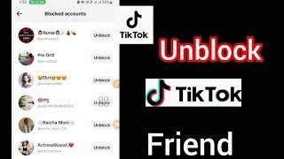 how to unblock Friend in Tiktok-2024