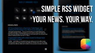 Simple RSS Widget - Your News. Your Way.