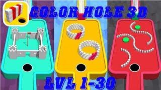 Color Hole 3D Gameplay Levels 1-30 by Good Job Games