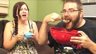 FAT GUY MAKES CEREAL WITH MONSTER ENERGY DRINK INSTEAD OF MILK!