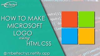 How to make Microsoft logo with HTML | CSS