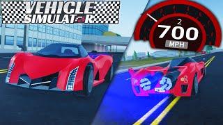 NEW 5,000HP HYPER CAR is INSANE! in VEHICLE SIMULATOR UPDATE! (Roblox Vehicle Simulator)