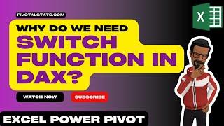 Why do we need SWITCH function in DAX | Excel Power Pivot