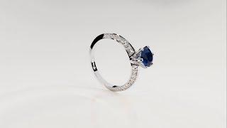 Photorealistic Jewelry rendering. Sapphires and Diamond set in 4K.