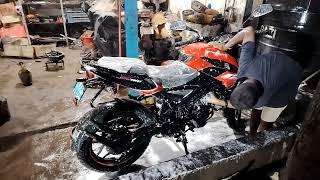 First wash of my NS 160 ABS | আমার NS 160 ABS এর প্রথম ওয়াস।