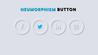 Neumorphism Button Design | Neumorphism UI Design Tutorial