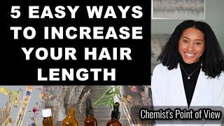 5 EASY WAYS TO INCREASE YOUR HAIR LENGTH | NATURAL HAIR LENGTH RETENTION!