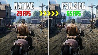 FSR 3 FG - Red Dead Redemption 2 - GTX 1650 - Ultra Settings!