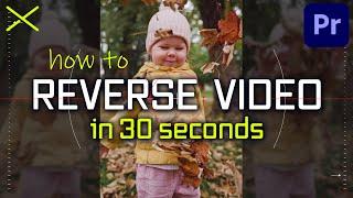 How To Reverse Video in Premiere Pro CC #shorts