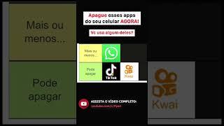 É por isso que eu apaguei meu tik tok