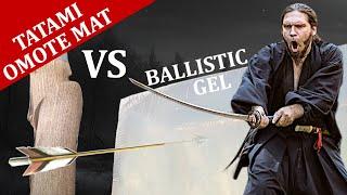 Ballistic Gel VS Tatami Omote Mat - Cutting / Throwing / Shooting test by Master Jakub | Episode 4