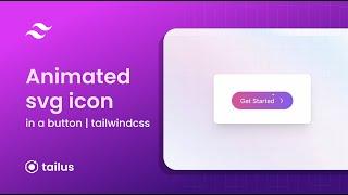 How to build an animated svg icon in a button with tailwindcss v3