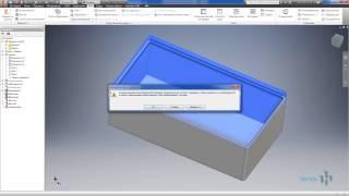 Видеоурок 01.Построение 3D модели пластиковой коробки в AutoCad Invertor