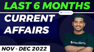 Last 6 Months Current Affairs | PART 1 | Special Class | Unacademy Live OPSC