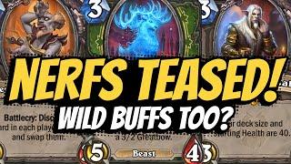 NERFS TEASED!? Wild buffs?? Theotar & Hunter getting killed?