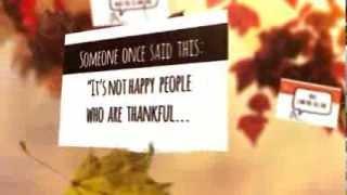 10 Ways To Say Thank You! - a video for Thanksgiving (or any day)
