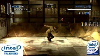 Tony Hawks Pro Skater HD on intel GMA 4500MHD | intel core 2 duo | VRAM 128mb | gameplay Laptop