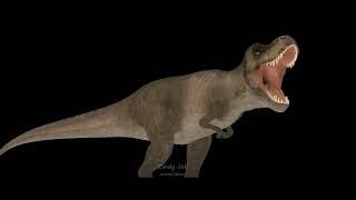 Rig, texture, and animation of my-Rexy from Jurassic World Dominion