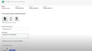 Google Consumer Surveys: How to create surveys