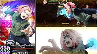 NxB NV: New 3rd Kit Mega Rare Sakura Haruno (Great Ninja War) Solo Attack Mission Gameplay.