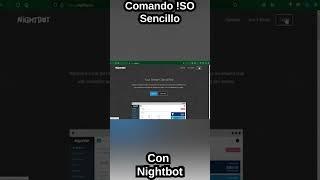 Comando !so con Nightbot #shorts