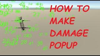 How to make damage text popup in 5 minutes