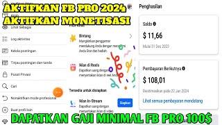 Cara Mengaktifkan FB Mode Profesional 2024, Mengaktifkan Monetisasi, Dan Ambang Batas Pembayaran