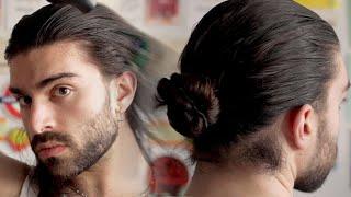 SLICKED MAN-BUN TUTORIAL