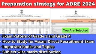 Preparation strategy for ADRE 2024 || Grade 3 and Grade 4 exam pattern || Adre important topics
