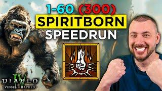 Season 6 Spiritborn Speedrun - Gorilla & Eagle Slammer - Diablo 4 Vessel of Hatred