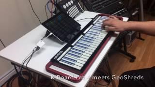 K-Board Pro 4 MPE Controller meets GeoShred from moForte and Wizdom Music