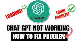 ChatGPT Not Working Today | ChatGPT Not Generating Response | ChatGPT Down Today