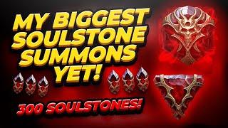 INSANE 300 SOULSTONE SUMMONS! On the Hunt for High Level Souls! | Raid: Shadow Legends