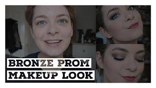 BRONZEY PROM MAKEUP TUTORIAL!