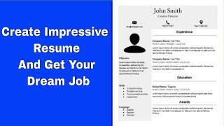 Create  Resume with Google Docs