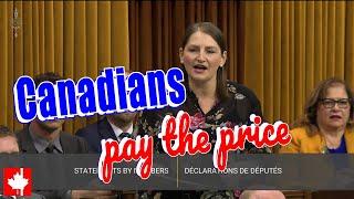 After 9 years of Trudeau's economic vandalism, Canadians always have to pay the price