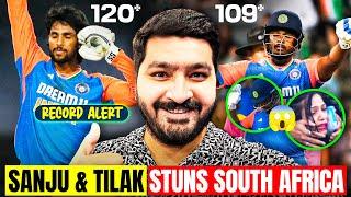 Sanju Samson 109* Tilak Varma 120* Stuns South Africa  | India vs South Africa 4th T20 | Cricket |