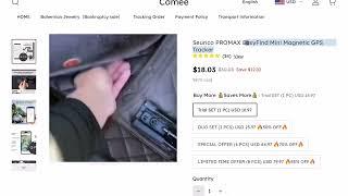 Fake Mini Magnetic GPS Tracker scam on Social Media