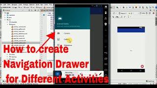 How to create Navigation Drawer with Different Activities...