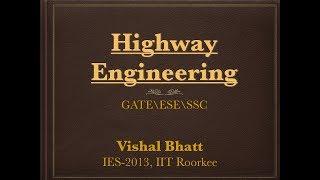 1 # Introduction | Highway Engineering | Civil | GATE | ESE | Vishal Sir