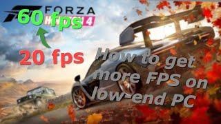 How to get more FPS in Forza Horizon 4 on low-end pc