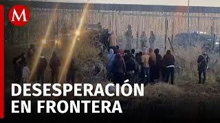 Engañan a decenas de migrantes y terminan gaseados en la frontera