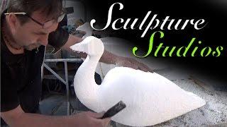 Peacocks from Polystyrene / Styrofoam by Sculpture Studios