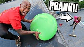 ICE WATER BALLOON PRANK ON MY MOM